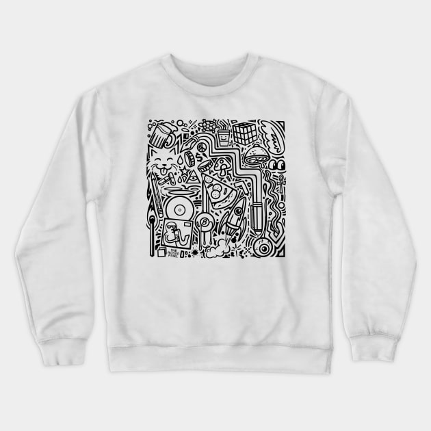 Doodles Crewneck Sweatshirt by TheActionPixel